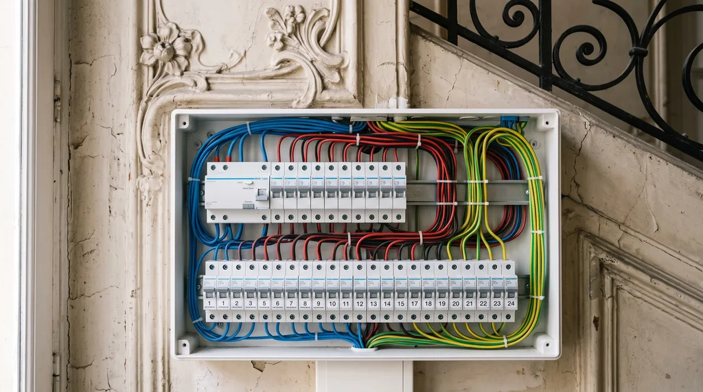 Tableau électrique — contrôle de l'installation intérieure — Électricité à Bréançon